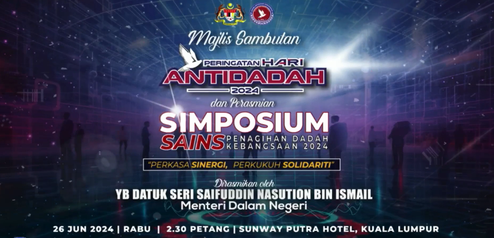 Live Majlis Perasmian Sambutan Peringatan Hari Antidadah Dan Penutup Sspdk 2024