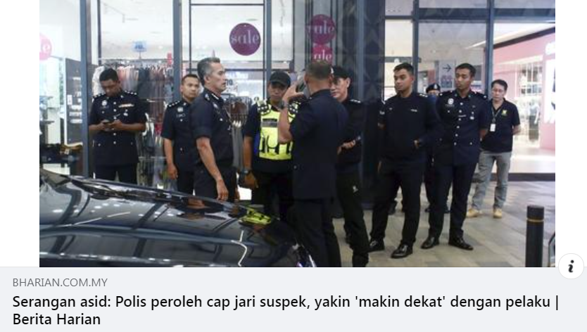 Update Artikel Pilihan Polis Peroleh Cap Jari Suspek Yakin Makin Dekat Dengan Pelaku