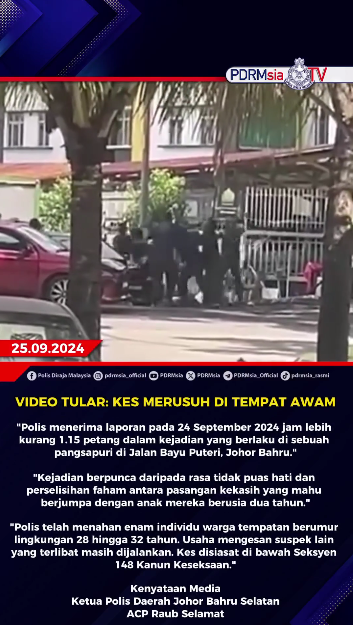 Video Tular Kes Merusuh Di Tempat Awam