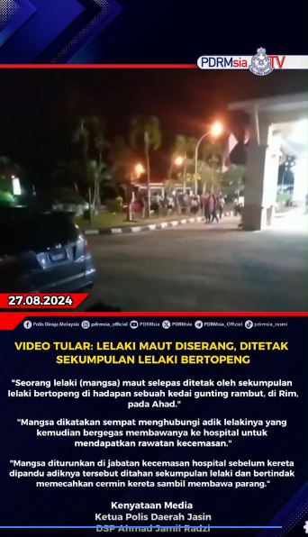 Video Tular Lelaki Maut Diserang Ditetak Sekumpulan Lelaki Bertopeng