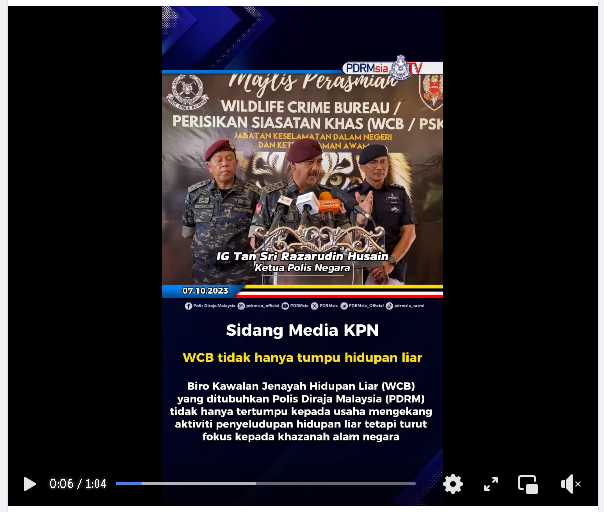 Video Pilihan Wcb Tidak Hanya Tumpu Hidupan Liar
