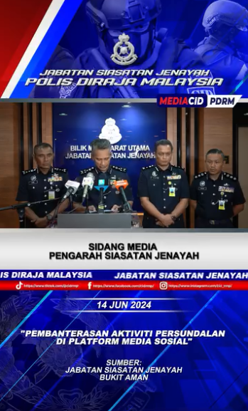 Video Pilihan Sidang Media Pengarah Jabatan Siasatan Jenayah Pembanterasan Aktiviti Persundalan Di Platform Media Sosial