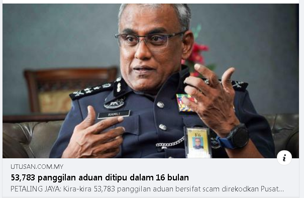 Besmartstayalert Letsfightscammertogether Artikel Pilihan Scam Alert 53 783 Panggilan Aduan Ditipu Dalam 16 Bulan