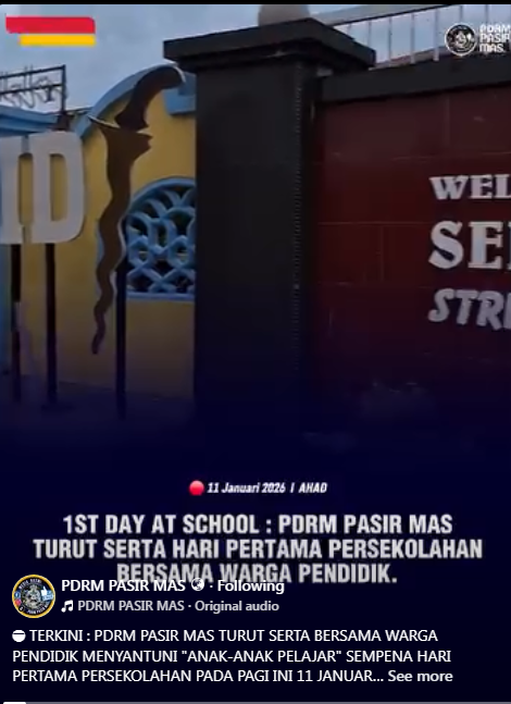 Video Pilihan Polis Serikan Hari Pertama Persekolahan Tahun 2026