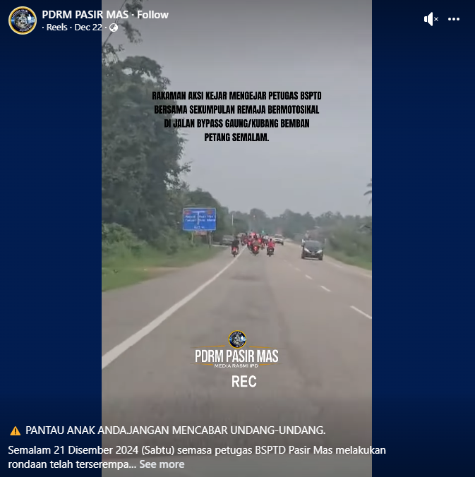 Video Pilihan Buat Adik Adik Mat Moto Jangan Ingat Polis Tak Boleh Cari Sampai Ke Rumah