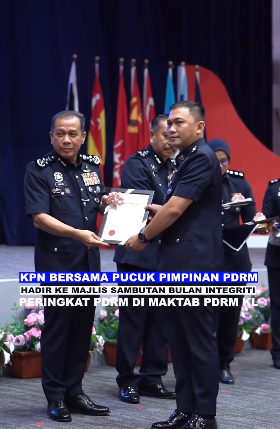 Video Pilihan Kpn Bersama Pucuk Pimpinan Hadir Ke Majlis Sambutan Bulan Integriti Peringkat Pdrm 121125