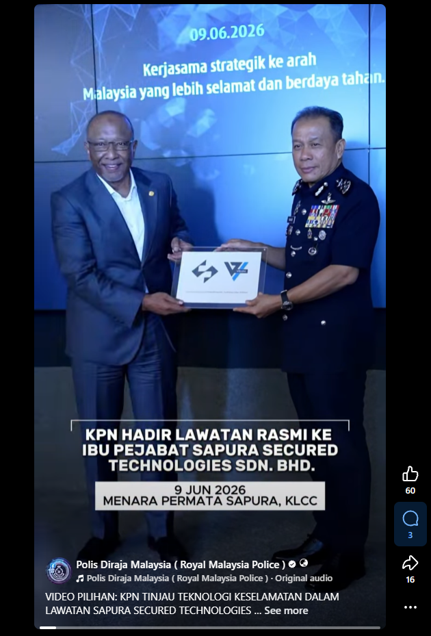 Video Pilihan Kpn Tinjau Teknologi Keselamatan Dalam Lawatan Sapura Secured Technologies