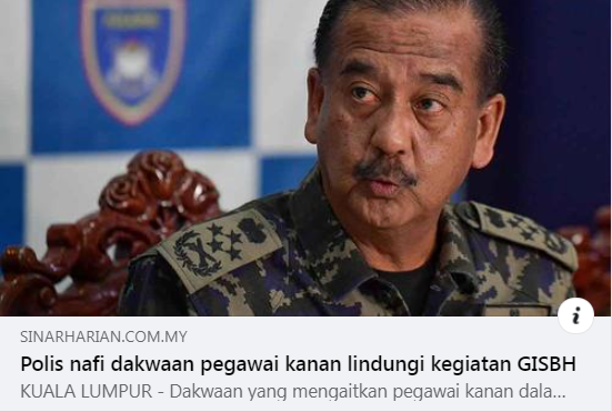 Artikel Pilihan Pdrm Nafi Dakwaan Pegawai Kanan Lindungi Kegiatan Gisbh Kpn
