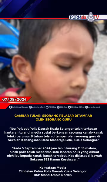 Seorang Pelajar Ditampar Oleh Seorang Guru