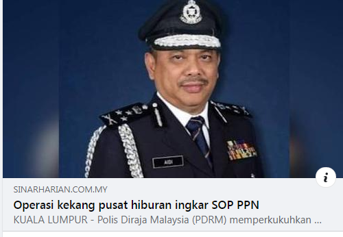 #PPN #COVID-19 ARTIKEL PILIHAN: OPERASI KEKANG PUSAT HIBURAN INGKAR SOP PPN