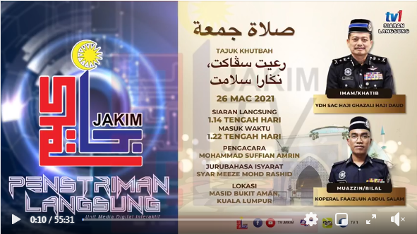 Live Hari Polis Ke 214 Majlis Bacaan Yassin Tahlil Dan Doa Selamat Serta Solat Jumaat