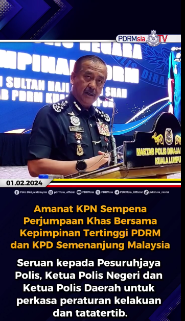 Video Pilihan Part Ii Amanat Kpn Sempena Perjumpaan Khas Bersama Kepimpinan Tertinggi Pdrm Dan Kpd Semenanjung Malaysia