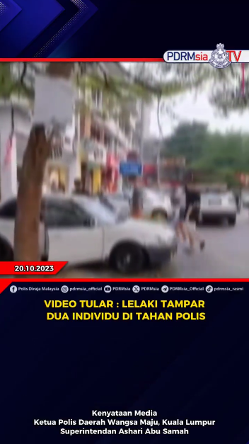 Video Tular Lelaki Tampar Dua Individu Di Tahan Polis