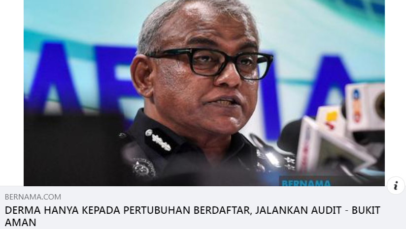 Artikel Pilihan Derma Hanya Kepada Pertubuhan Berdaftar Jalankan Audit