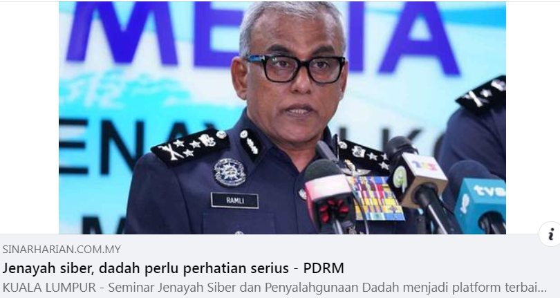 Artikel Pilihan Jenayah Siber Dan Dadah Perlu Perhatian Serius
