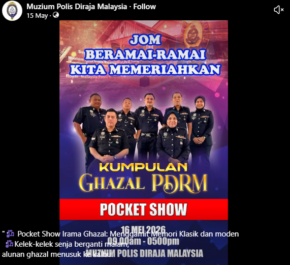 Hebahan Show Ghazal Muzium Pdrm