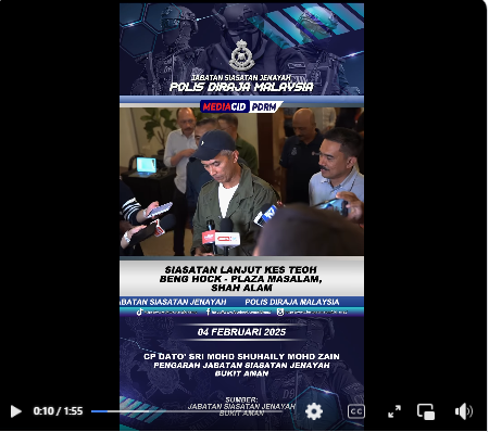 Posting Pilihan Siasatan Kes Kematian Beng Hock Guna Teknologi Pengimbas 3d Pengarah Jsj