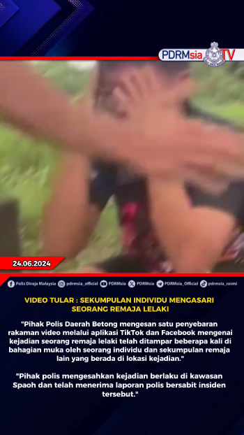 Video Tular Sekumpulan Individu Mengasari Seorang Remaja Lelaki