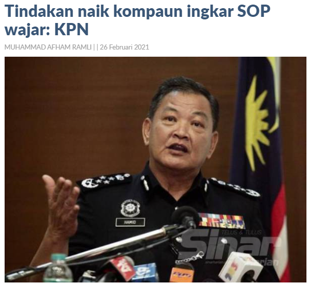 Pkp Pkpb Pkpp Covid 19 Artikel Pilihan Tindakan Naik Kompaun Ingkar Sop Wajar Kpn
