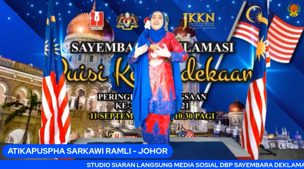 Live Sambutan Hari Kebangsaan 2021 Sayembara Deklamasi Puisi Kemerdekaan Peringkat Kebangsaan Ke 35 Tahun 2021