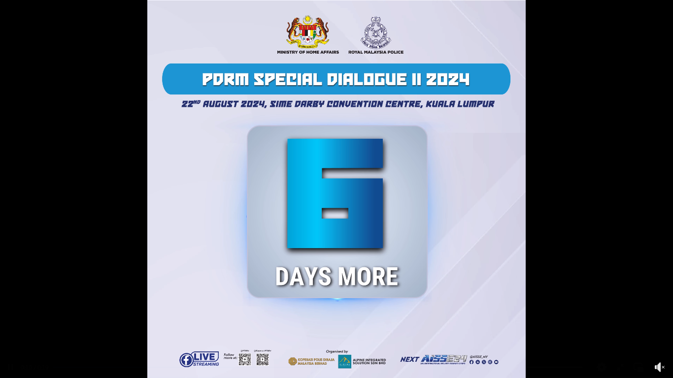 Hebahan Countdown Pdrm Special Dialogue Ii 2024 6 Hari Lagi