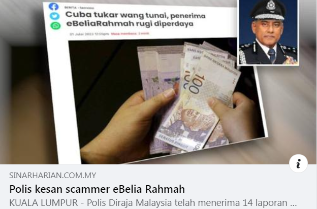 Besmartstayalert Letsfightscammertogether Artikel Pilihan Scam Alert Polis Kesan Scammer Ebelia Rahmah