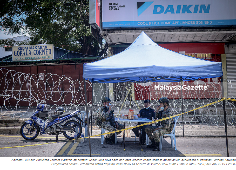 Pkpb Covid 19 Artikel Pilihan Polis Dan Tentera Beraya Di Kawat Duri