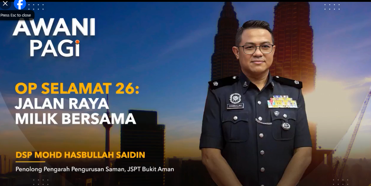 Live Awani Pagi Op Selamat 26 Jalan Raya Milik Bersama