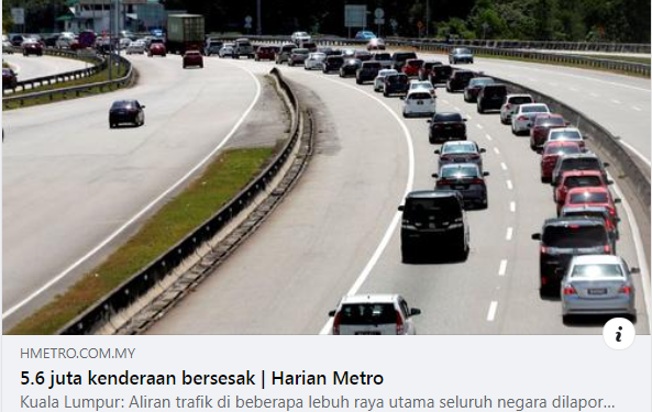Artikel Pilihan 5 6 Juta Kenderaan Bersesak Sempena Cuti Persekolahan