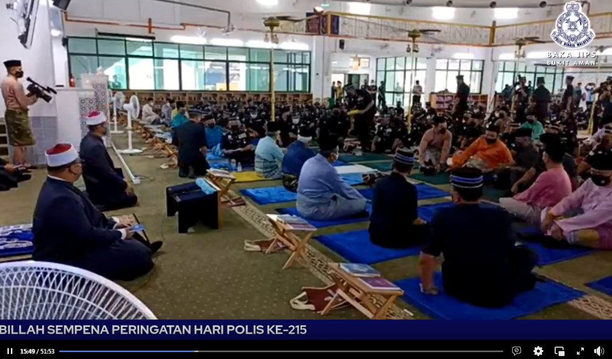 Live Hari Polis Ke 215 Majlis Bacaan Yasin Tahlil Dan Doa Selamat