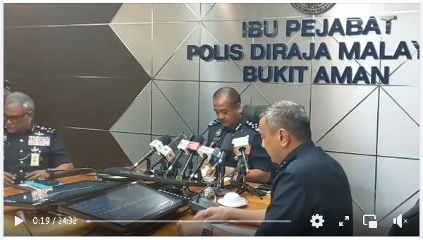 LIVE: SIDANG MEDIA KETUA POLIS NEGARA