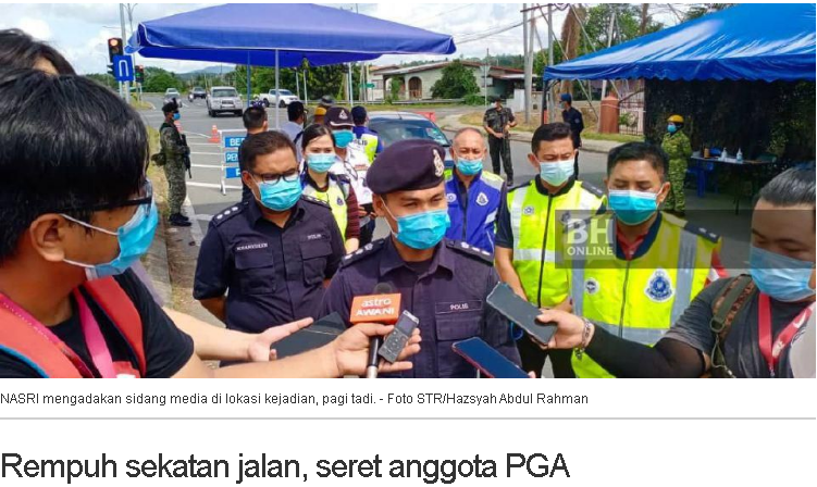Covid 19 Artikel Pilihan Wanita Mabuk Rempuh Sekatan Jalan Seret Anggota Pga