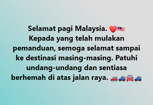 Selamat Pagi Malaysia