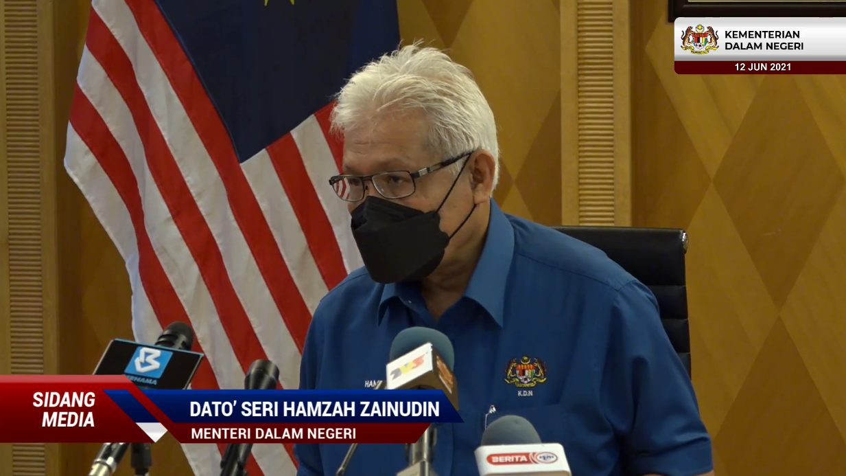 Live Sidang Media Bersama Menteri Dalam Negeri
