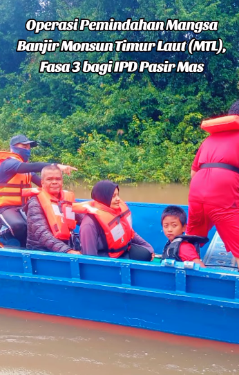 Opbanjir Warga Ipd Pasir Mas Terus Giat Bantu Pindahkan Mangsa Banjir