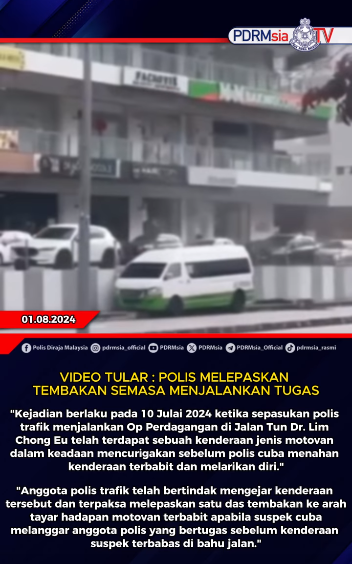 Video Tular Polis Melepaskan Tembakan Semasa Menjalankan Tugas