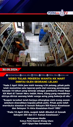 Video Tular Pekerja Wanita Kk Mart Diintai Oleh Seorang Lelaki