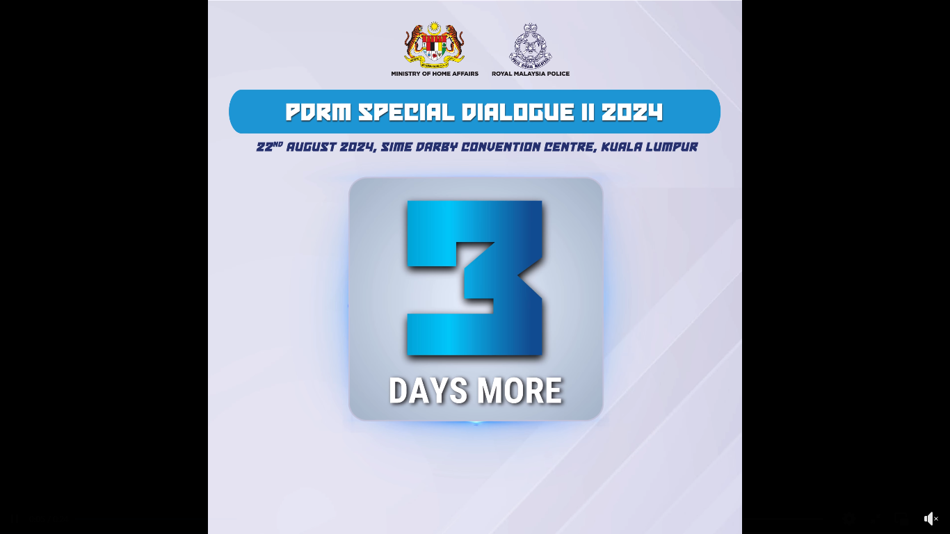 Hebahan Countdown Pdrm Special Dialogue Ii 2024 3 Hari Lagi