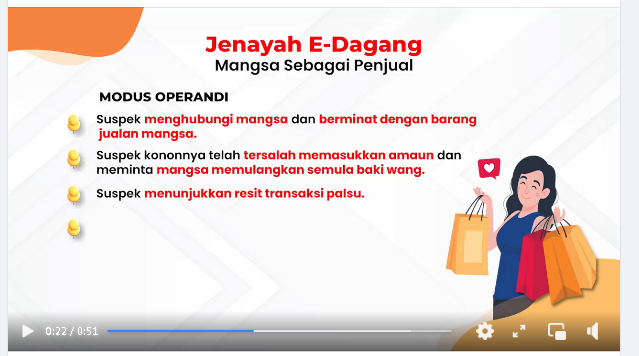 Video Pilihan Scam Alert Hati Hati Ketika Berurusan Jualan Barangan Dalam Talian