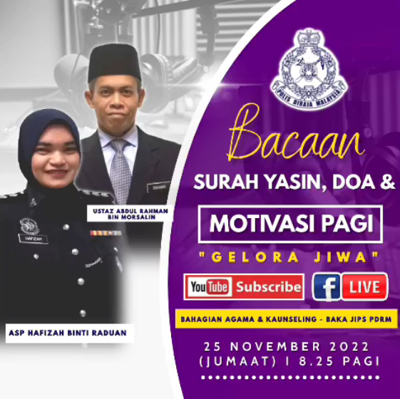 [LIVE] PROGRAM BACAAN SURAH YASIN, DOA DAN MOTIVASI PAGI