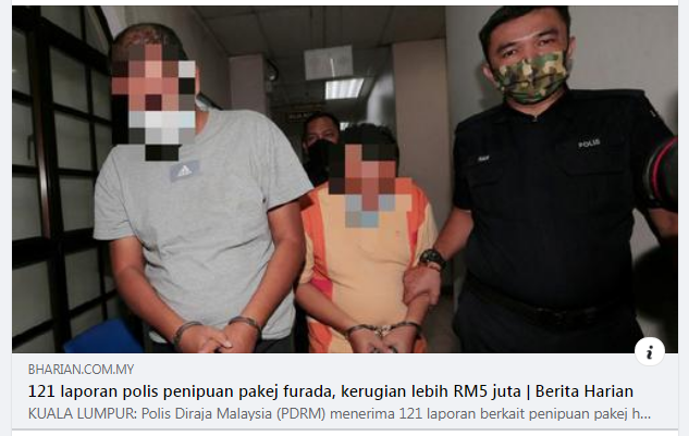 Update Artikel Pilihan 121 Laporan Polis Penipuan Pakej Furada Kerugian Lebih Rm5 Juta