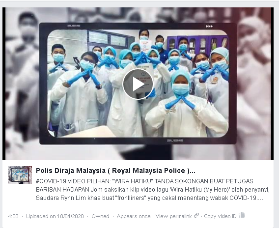Covid 19 Video Pilihan Wira Hatiku Tanda Sokongan Buat Petugas Barisan Hadapan