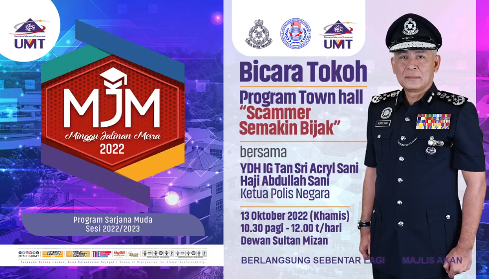 Live Majlis Perasmian Town Hall Discussion Kontinjen Terengganu Scammer Semakin Bijak