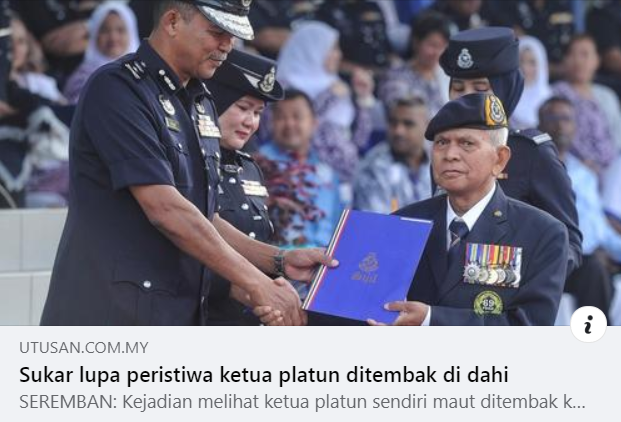Artikel Pilihan Hari Polis Ke 216 Sukar Lupa Peristiwa Ketua Platun Ditembak Di Dahi
