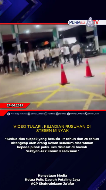 Video Tular Kejadian Rusuhan Di Stesen Minyak