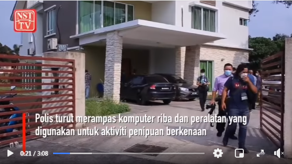 Video Pilihan Polis Serbu Pusat Operasi Sindiket Jutawan Tipu Lelong Barang Tidak Wujud