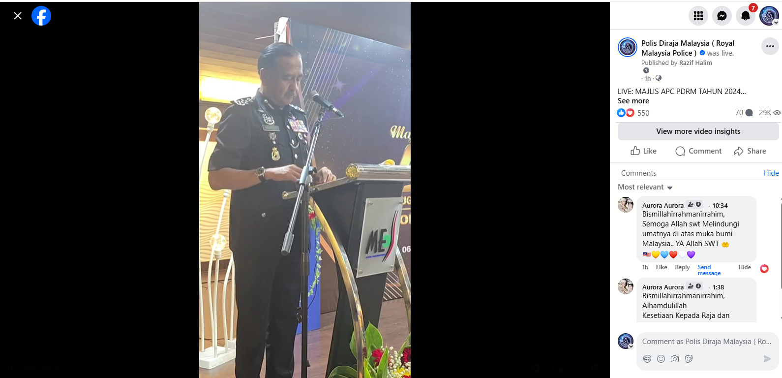 Live Majlis Apc Pdrm Tahun 2024