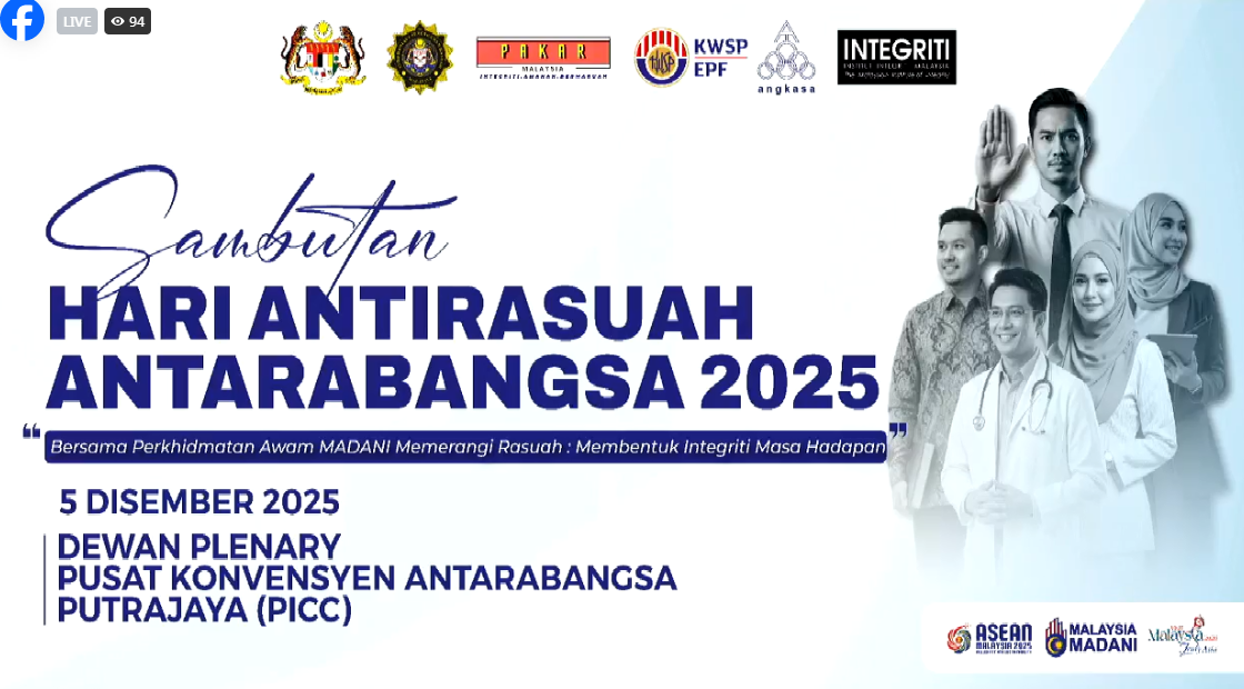 LIVE: SAMBUTAN HARI ANTIRASUAH ANTARABANGSA 2025 #051225