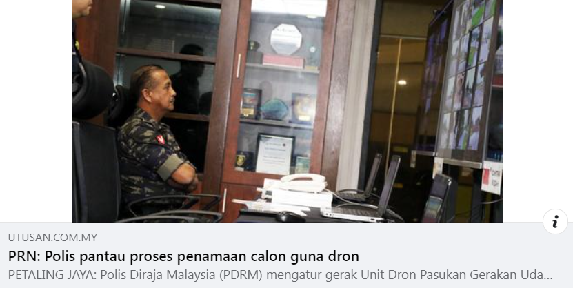 Artikel Pilihan Prn Polis Pantau Proses Penamaan Calon Guna Dron