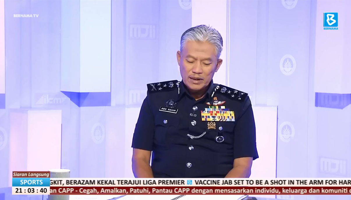 Live Ruang Bicara Wawancara Bersama Pengarah Jabatan Kdnka Pdrm